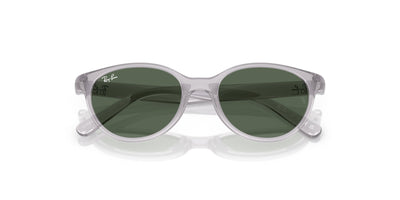 Ray-Ban Kids 0RJ9080S Transparent Grey/Dark Green #colour_transparent-grey-dark-green