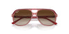 Ray-Ban Junior Bill RJ9096S Top Red-Orange-Light Purple/Brown #colour_top-red-orange-light-purple-brown