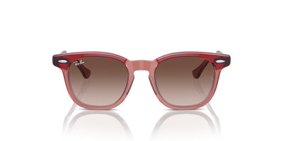 Ray-Ban Junior RJ9098S Top Red Orange Light Purple/Brown #colour_top-red-orange-light-purple-brown