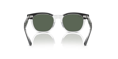 Ray-Ban Junior RJ9098S Black On Transparent/Dark Green #colour_black-on-transparent-dark-green