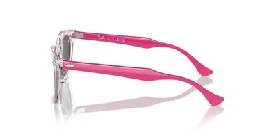 Ray-Ban Junior RJ9098S Transparent Pink/Dark Grey #colour_transparent-pink-dark-grey