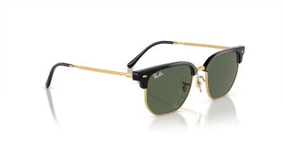 Ray-Ban Junior New Clubmaster RJ9116S Black On Gold/Dark Green #colour_black-on-gold-dark-green