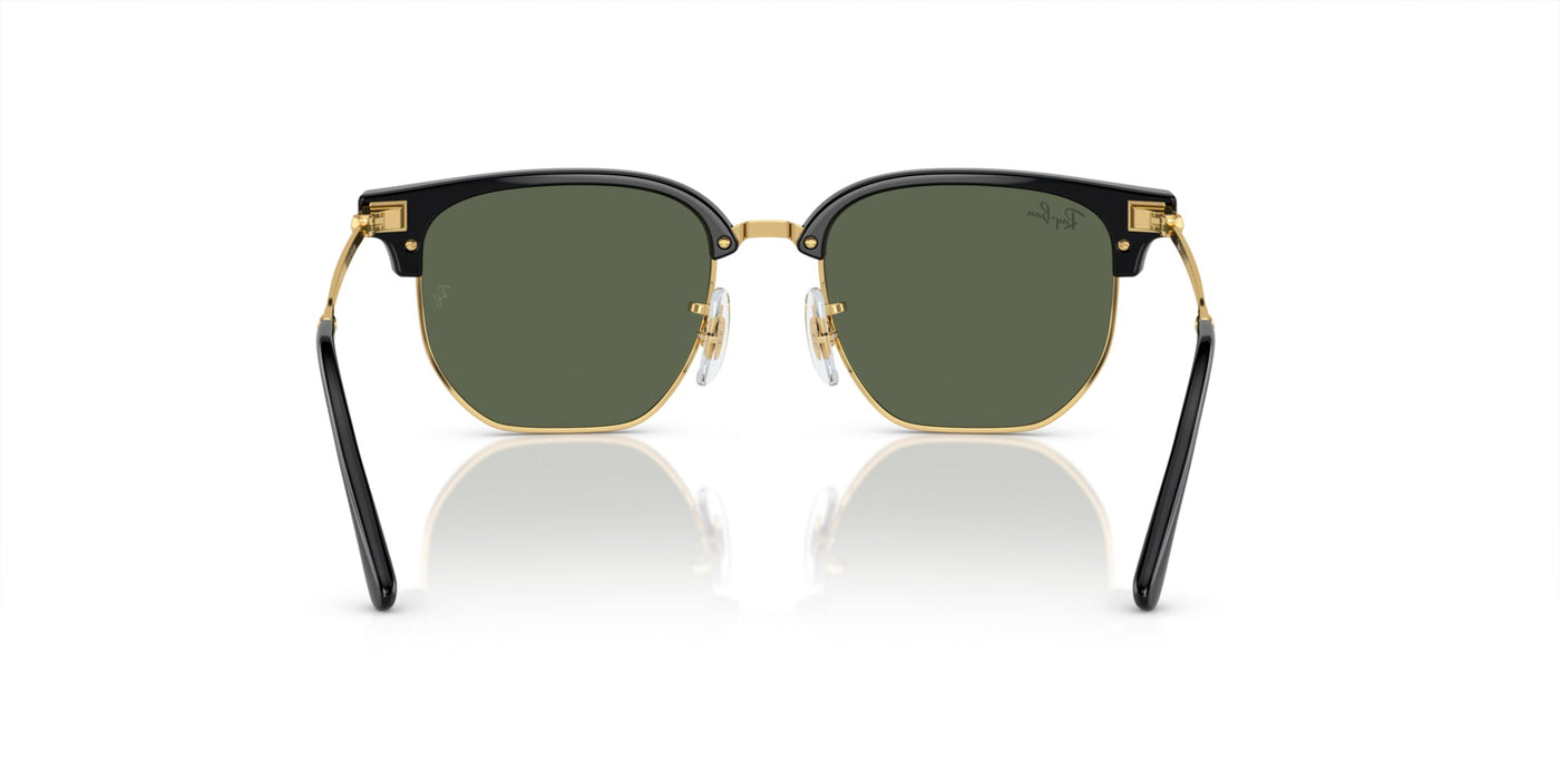 Ray-Ban Junior New Clubmaster RJ9116S Black On Gold/Dark Green #colour_black-on-gold-dark-green