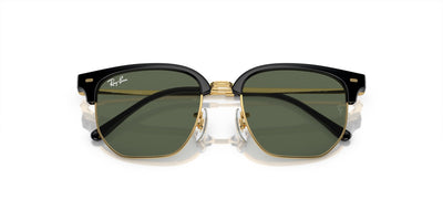 Ray-Ban Junior New Clubmaster RJ9116S Black On Gold/Dark Green #colour_black-on-gold-dark-green