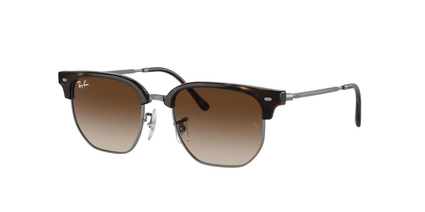 Ray-Ban Junior New Clubmaster RJ9116S Havana On Gunmetal/Brown #colour_havana-on-gunmetal-brown