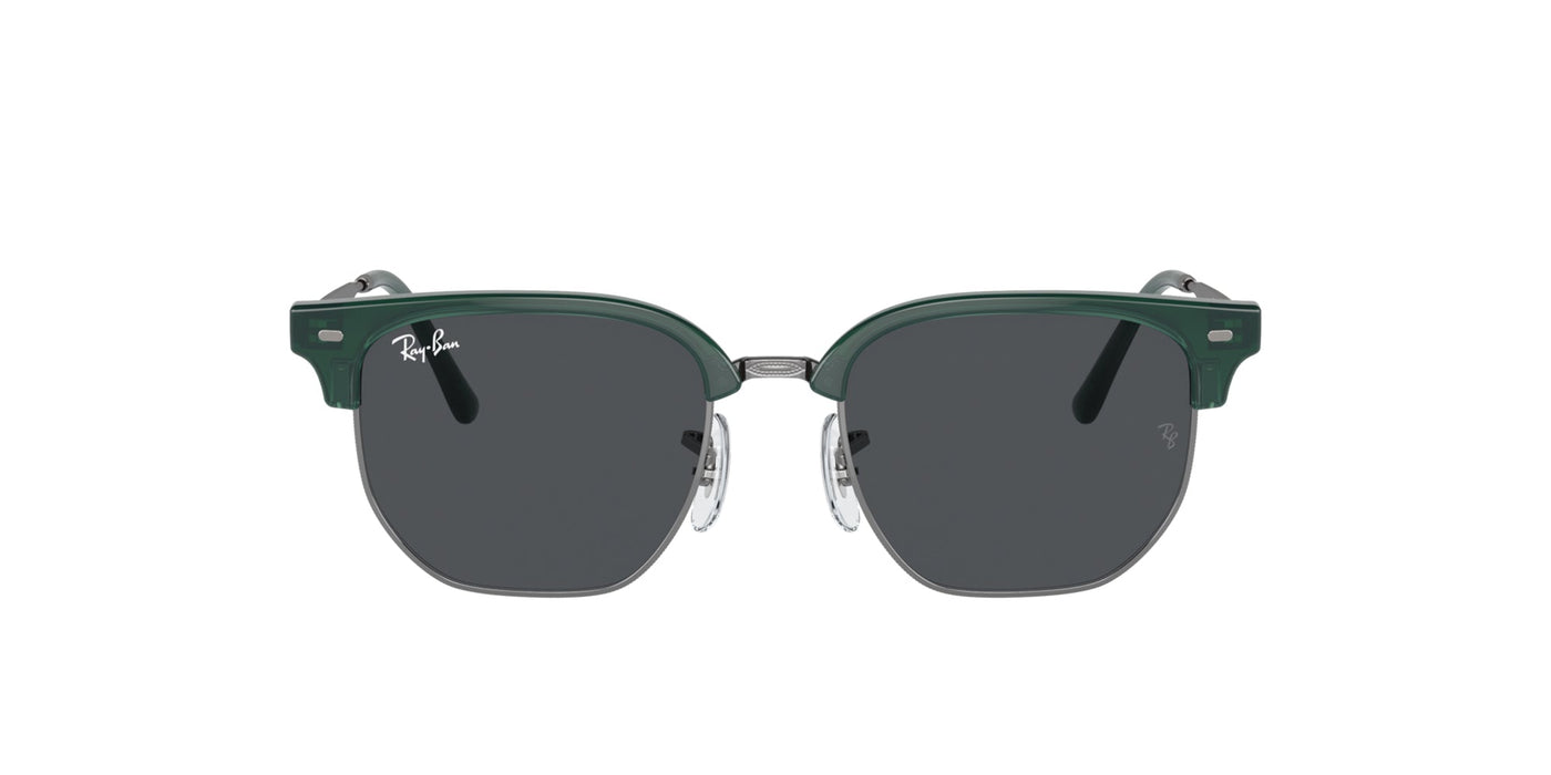 Ray-Ban Junior New Clubmaster RJ9116S Opal Green On Gunmetal/Dark Grey #colour_opal-green-on-gunmetal-dark-grey