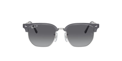 Ray-Ban Junior New Clubmaster RJ9116S Opal Blue On Silver/Grey Polarised #colour_opal-blue-on-silver-grey-polarised