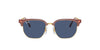 Ray-Ban Junior New Clubmaster RJ9116S Opal Pink On Gold/Dark Blue #colour_opal-pink-on-gold-dark-blue