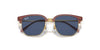 Ray-Ban Junior New Clubmaster RJ9116S Opal Pink On Gold/Dark Blue #colour_opal-pink-on-gold-dark-blue