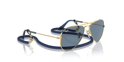 Ray-Ban Junior RJ9506S Gold/Light Blue Mirror #colour_gold-light-blue-mirror