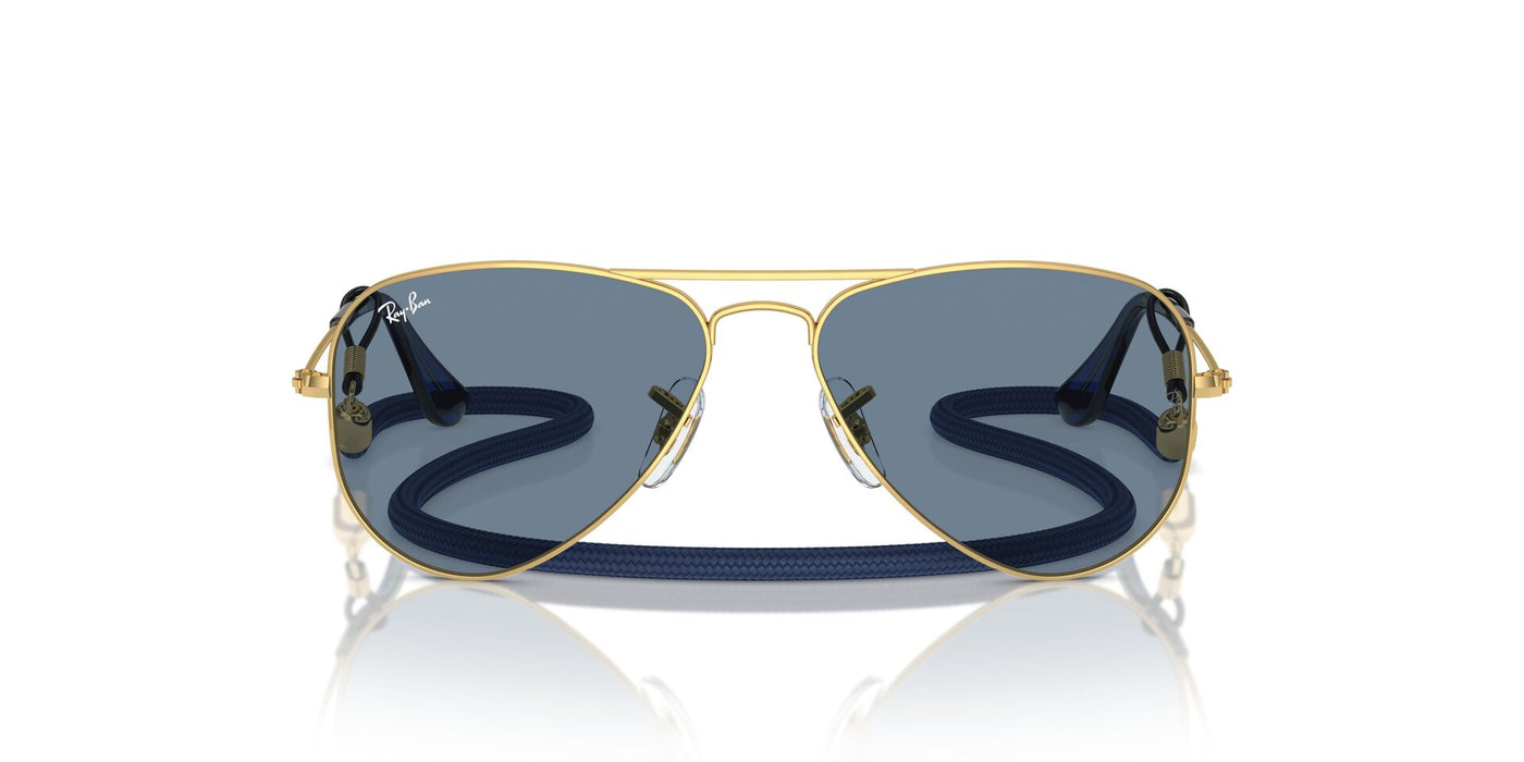 Ray-Ban Junior RJ9506S Gold/Light Blue Mirror #colour_gold-light-blue-mirror