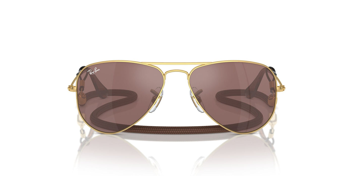 Ray-Ban Junior RJ9506S Gold/Brown Silver Mirror #colour_gold-brown-silver-mirror