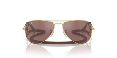 Ray-Ban Junior RJ9506S Gold/Brown Silver Mirror #colour_gold-brown-silver-mirror