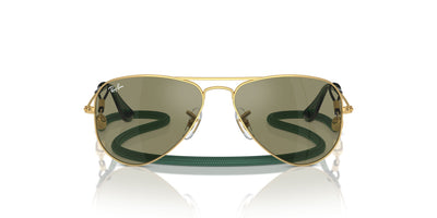 Ray-Ban Junior RJ9506S Gold/Green Mirror #colour_gold-green-mirror