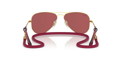 Ray-Ban Junior RJ9506S Gold/Red Hiper 8 Mirror #colour_gold-red-hiper-8-mirror