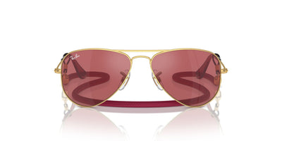 Ray-Ban Junior RJ9506S Gold/Red Hiper 8 Mirror #colour_gold-red-hiper-8-mirror