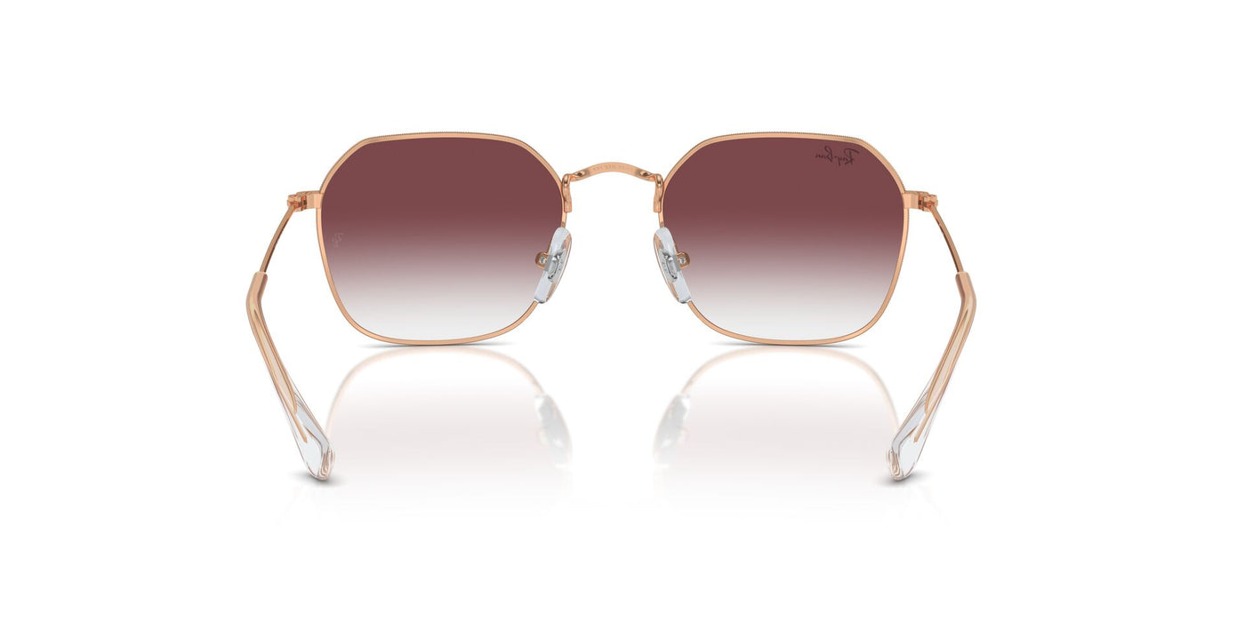 Ray-Ban Junior RJ9594S Rose Gold/Clear-Dark Violet #colour_rose-gold-clear-dark-violet