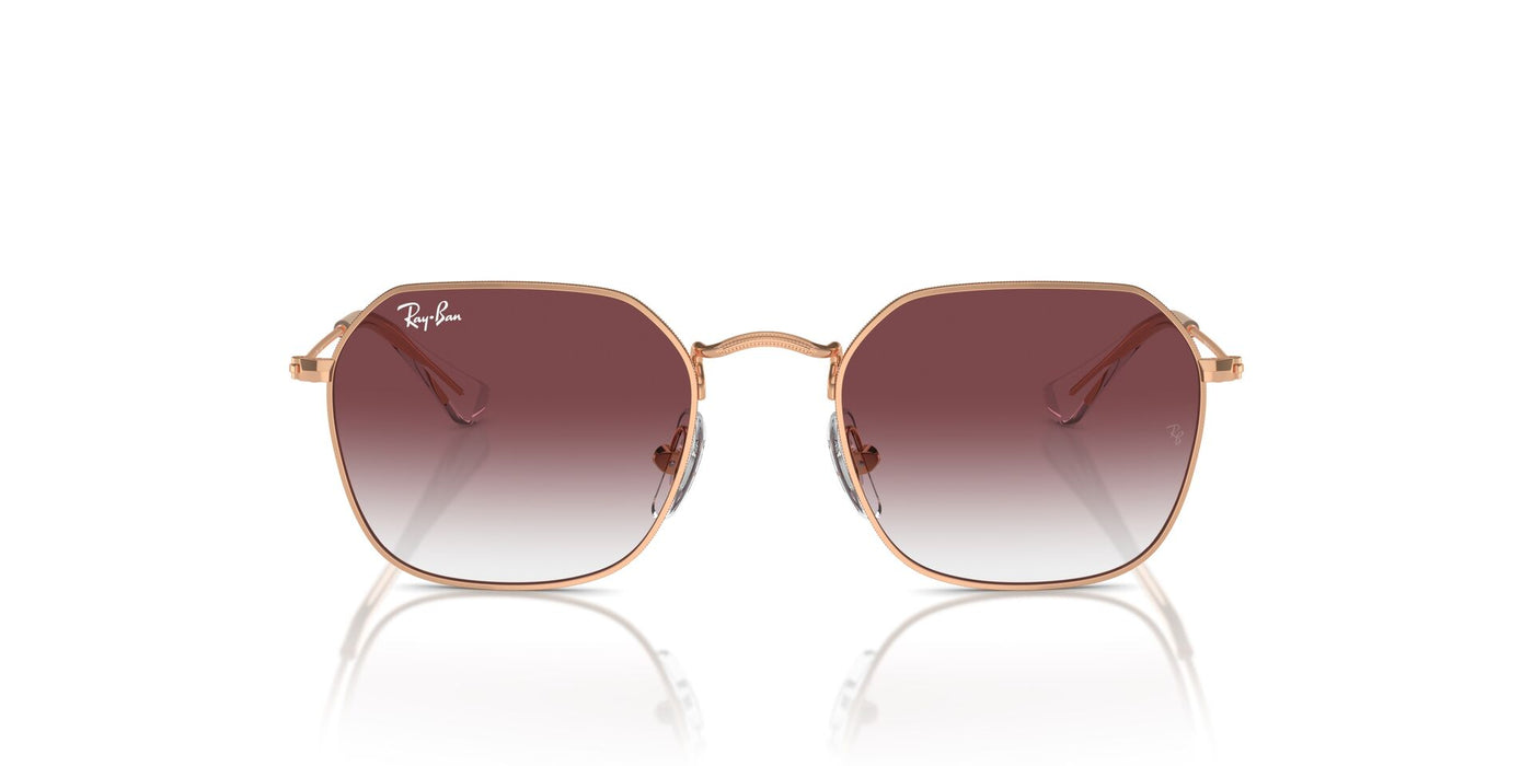 Ray-Ban Junior RJ9594S Rose Gold/Clear-Dark Violet #colour_rose-gold-clear-dark-violet