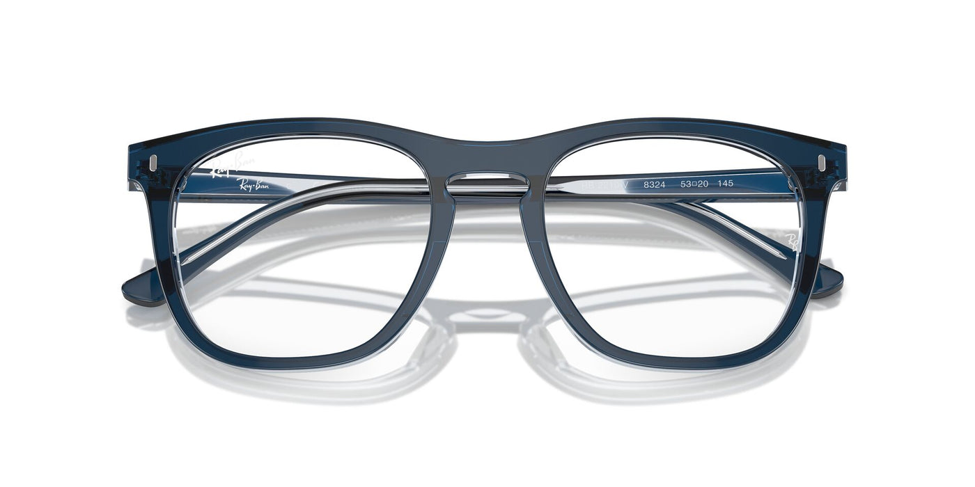 Ray-Ban RB2210V Blue On Transparent Blue #colour_blue-on-transparent-blue