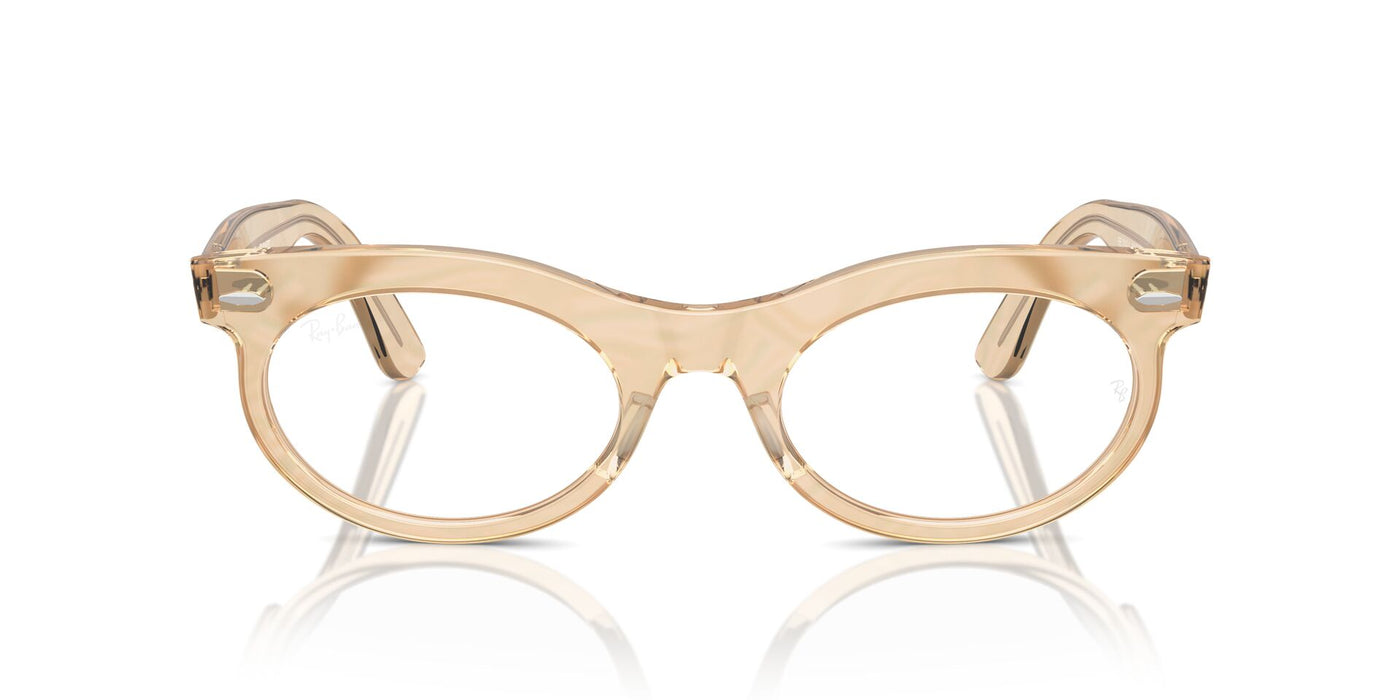 Ray-Ban Wayfarer Oval RB2242V Photo Waves Brown #colour_photo-waves-brown