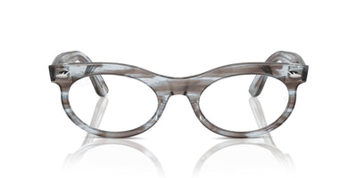 Ray-Ban Wayfarer Oval RB2242V Striped Transparent Blue #colour_striped-transparent-blue