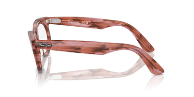 Ray-Ban Wayfarer Oval RB2242V Striped Transparent Pink #colour_striped-transparent-pink