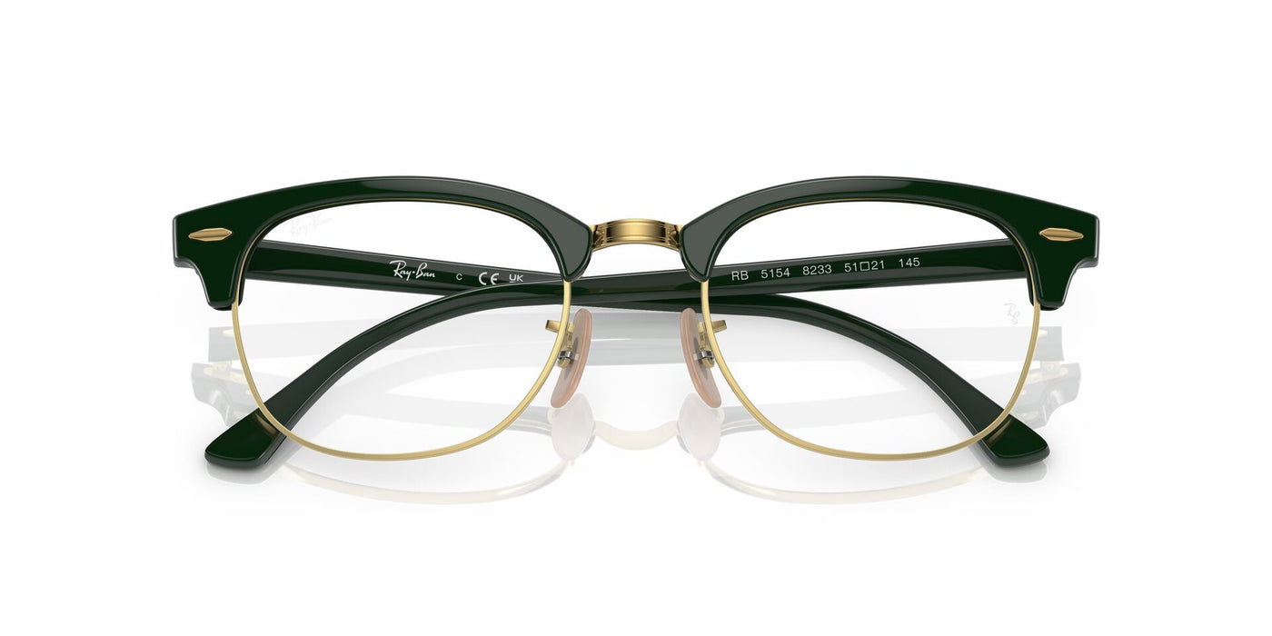 Ray-Ban Clubmaster RB5154 Green On Gold #colour_green-on-gold