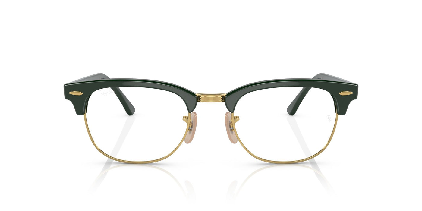 Ray-Ban Clubmaster RB5154 Green On Gold #colour_green-on-gold