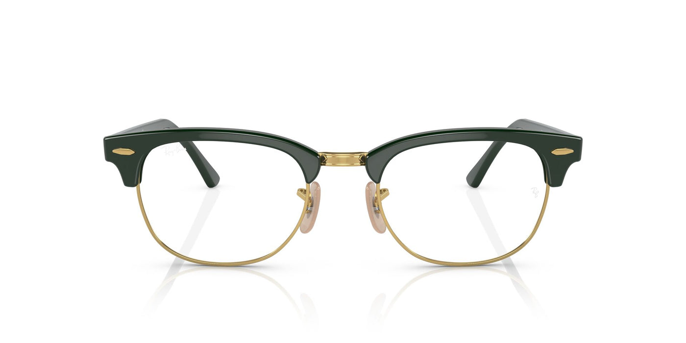 Ray-Ban Clubmaster RB5154 Green On Gold #colour_green-on-gold