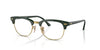 Ray-Ban Clubmaster RB5154 Green On Gold #colour_green-on-gold