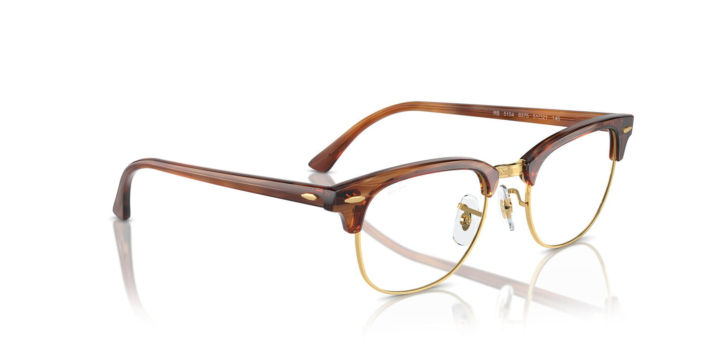 Ray-Ban Clubmaster RB5154 Striped Brown #colour_striped-brown