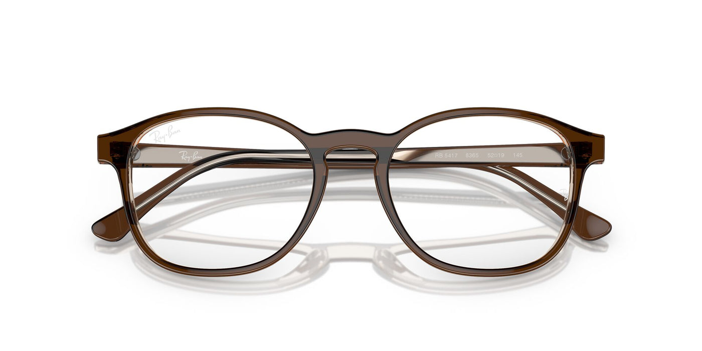 Ray-Ban RB5417 Brown On Transparent Light Brown #colour_brown-on-transparent-light-brown