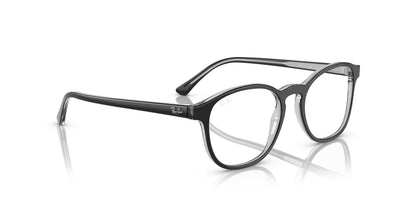 Ray-Ban RB5417 Dark Grey On Transparent #colour_dark-grey-on-transparent