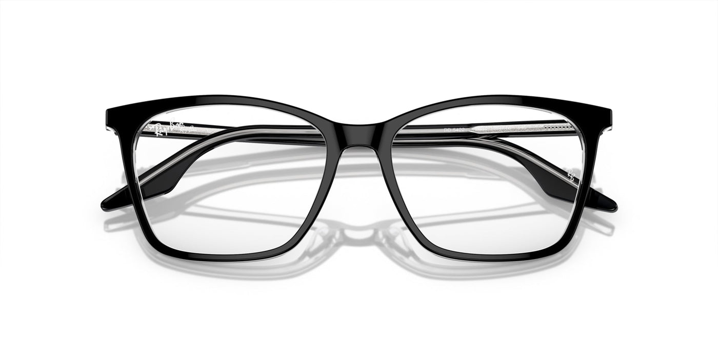 Ray-Ban RB5422 Black On Transparent #colour_black-on-transparent