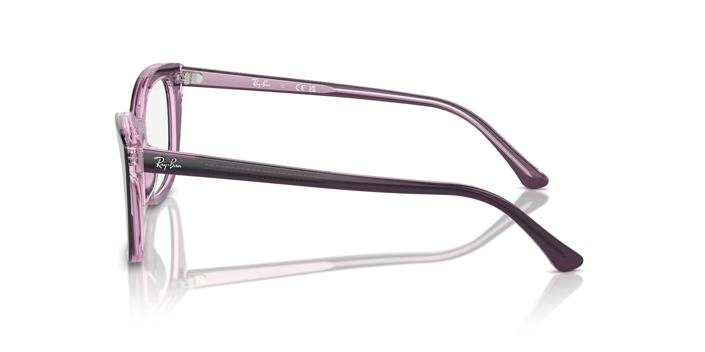 Ray-Ban RB5433 Violet On Transparent Pink #colour_violet-on-transparent-pink