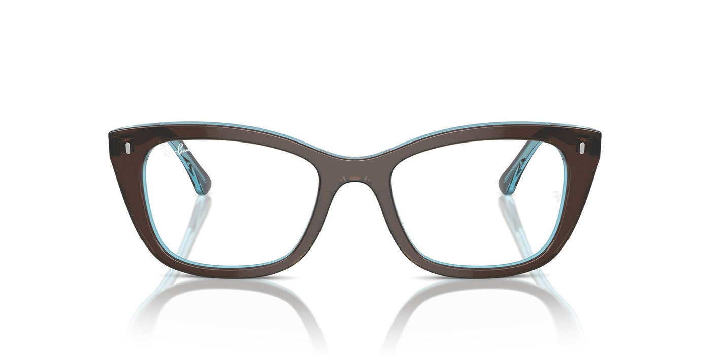 Ray-Ban RB5433 Brown On Transparent Blue #colour_brown-on-transparent-blue