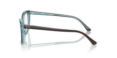 Ray-Ban RB5433 Brown On Transparent Blue #colour_brown-on-transparent-blue