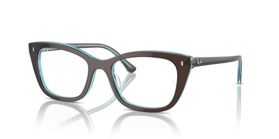 Ray-Ban RB5433 Brown On Transparent Blue #colour_brown-on-transparent-blue