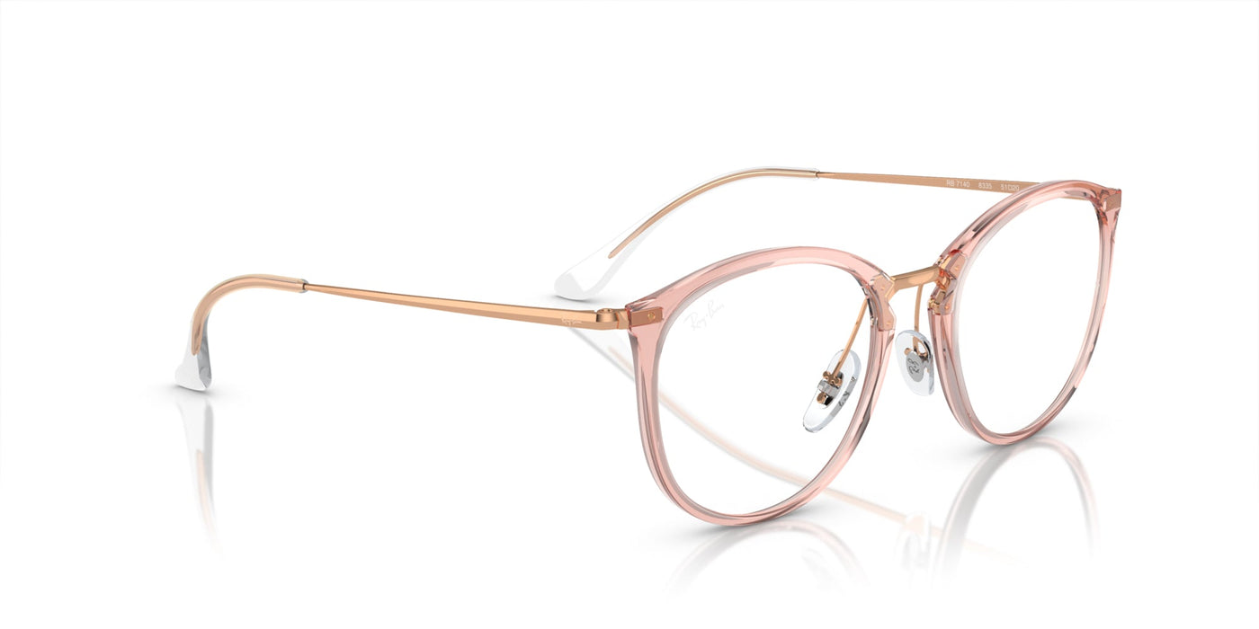 Ray-Ban RB7140 Transparent Pink #colour_transparent-pink