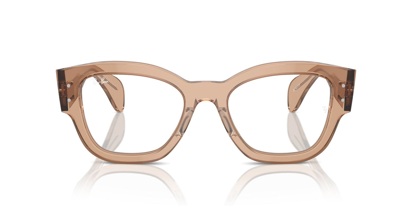 Ray-Ban Jorge RB7681V Transparent Light Brown #colour_transparent-light-brown