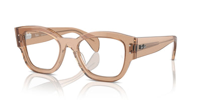 Ray-Ban Jorge RB7681V Transparent Light Brown #colour_transparent-light-brown