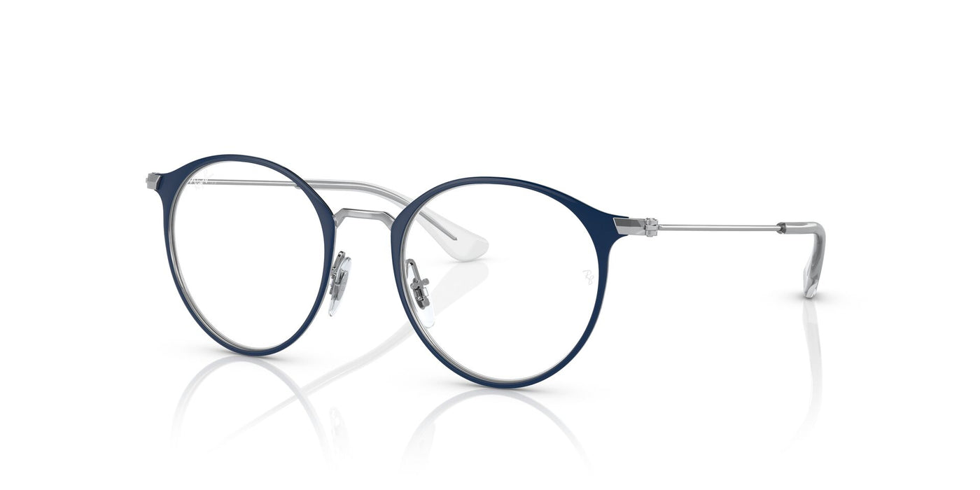 Ray-Ban Junior RB1053 Blue On Silver-Transparent #colour_blue-on-silver-transparent