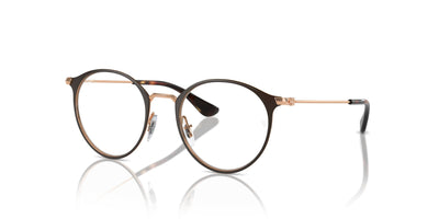 Ray-Ban Junior RB1053 Brown On Rose Gold #colour_brown-on-rose-gold