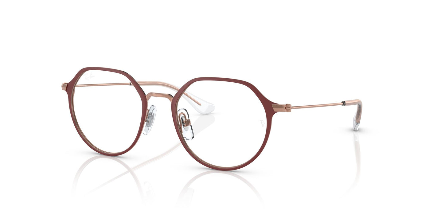 Ray-Ban Junior RB1058 Bordeaux On Rose Gold #colour_bordeaux-on-rose-gold