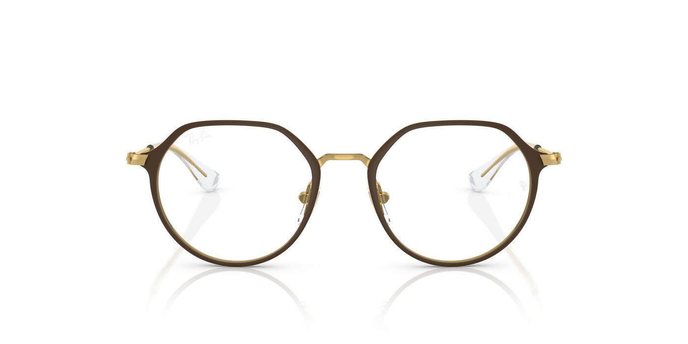 Ray-Ban Junior RB1058 Brown On Gold #colour_brown-on-gold