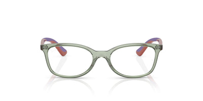 Ray-Ban Kids RB1586 Transparent Green #colour_transparent-green