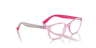 Ray-Ban Junior RB1632 Transparent Pink #colour_transparent-pink