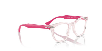 Ray-Ban Junior RB9098V Transparent Pink #colour_transparent-pink