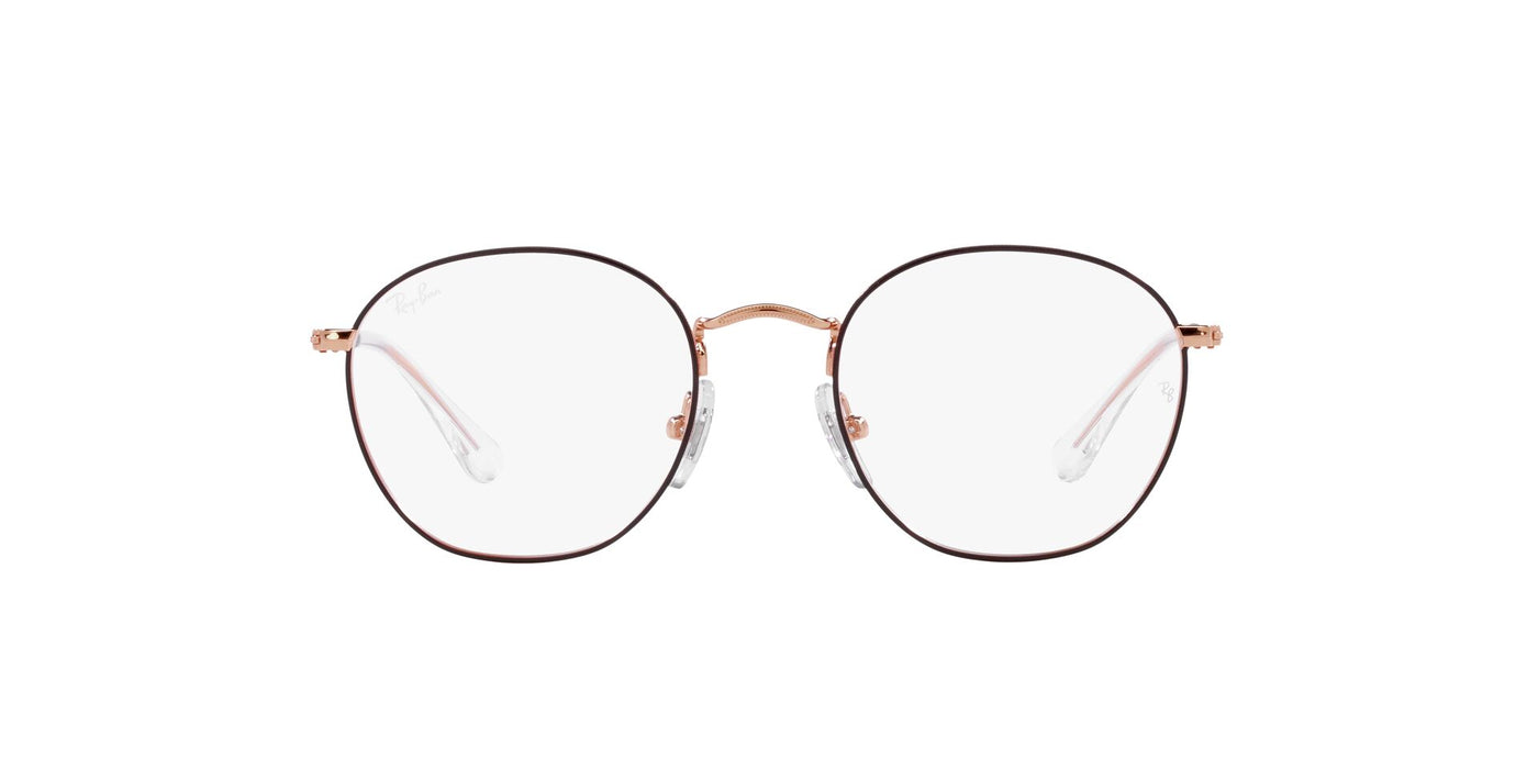 Ray-Ban Junior Rob RB9572V Brown On Rose Gold #colour_brown-on-rose-gold