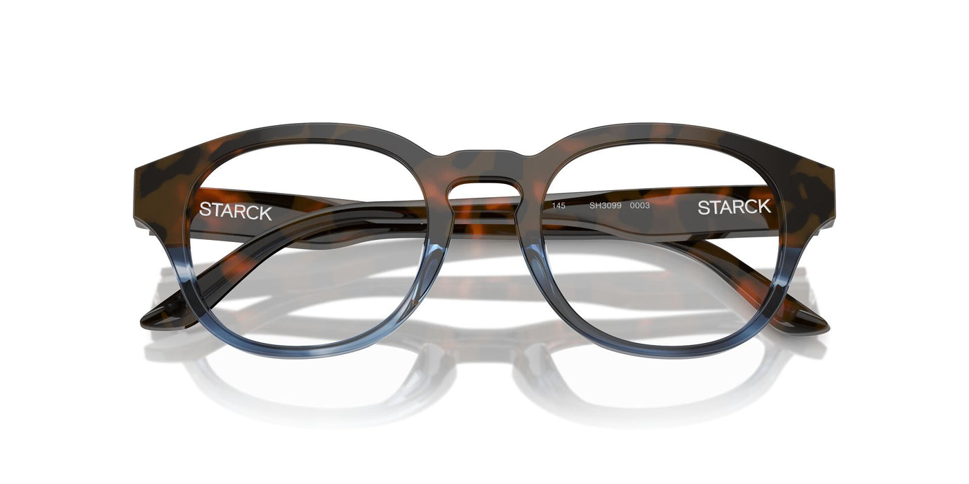 Starck SH3099 Brown Havana-Striped Blue #colour_brown-havana-striped-blue